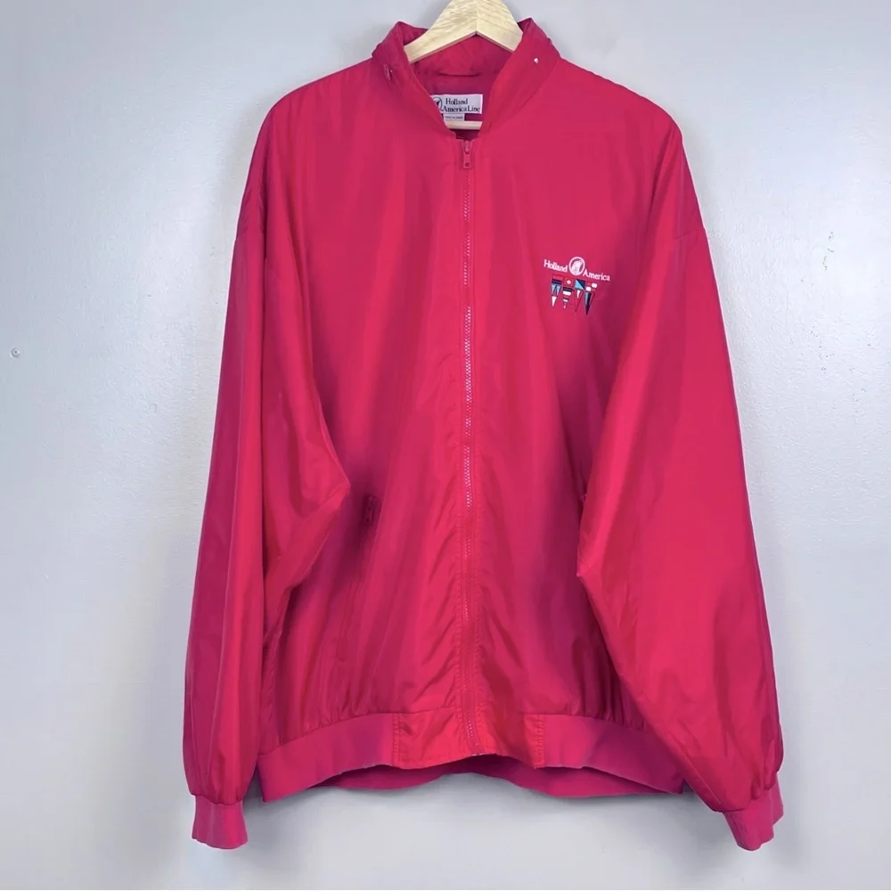 Holland America Cruise Line Men's Logo Lightweight Windbreaker Size L; Travel